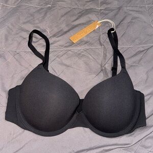 SKIMS FITS EVERYBODY PUSH-UP DEMI BRA 'ONYX'
